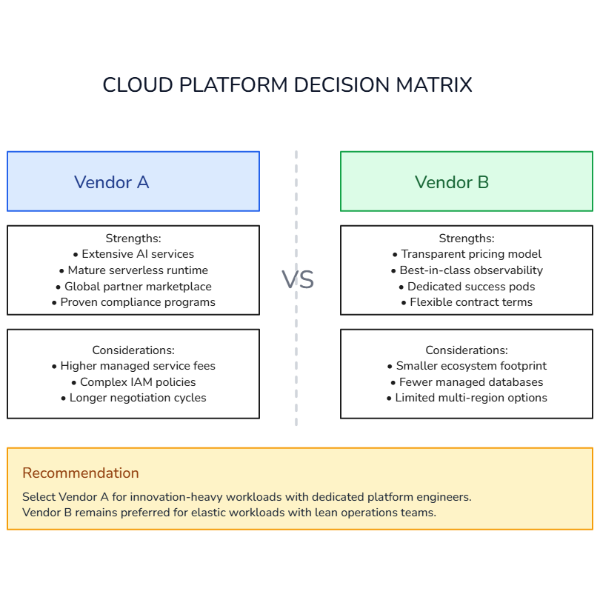 Cloud Vendor Comparison